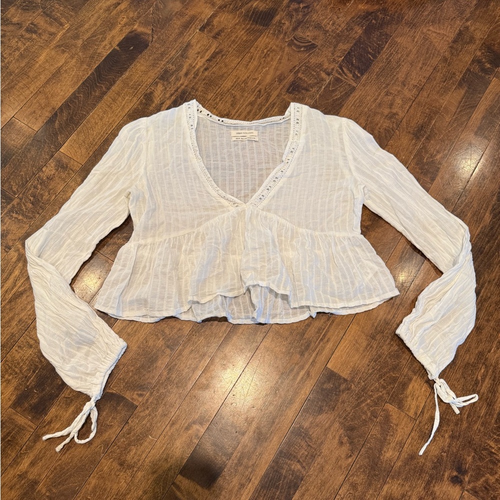 Urban Outfitters Flowy White Top